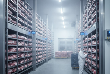 تلاجة تجميد لحوم