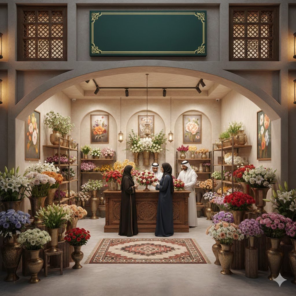 دراسة جدوى مشروع محل ورد