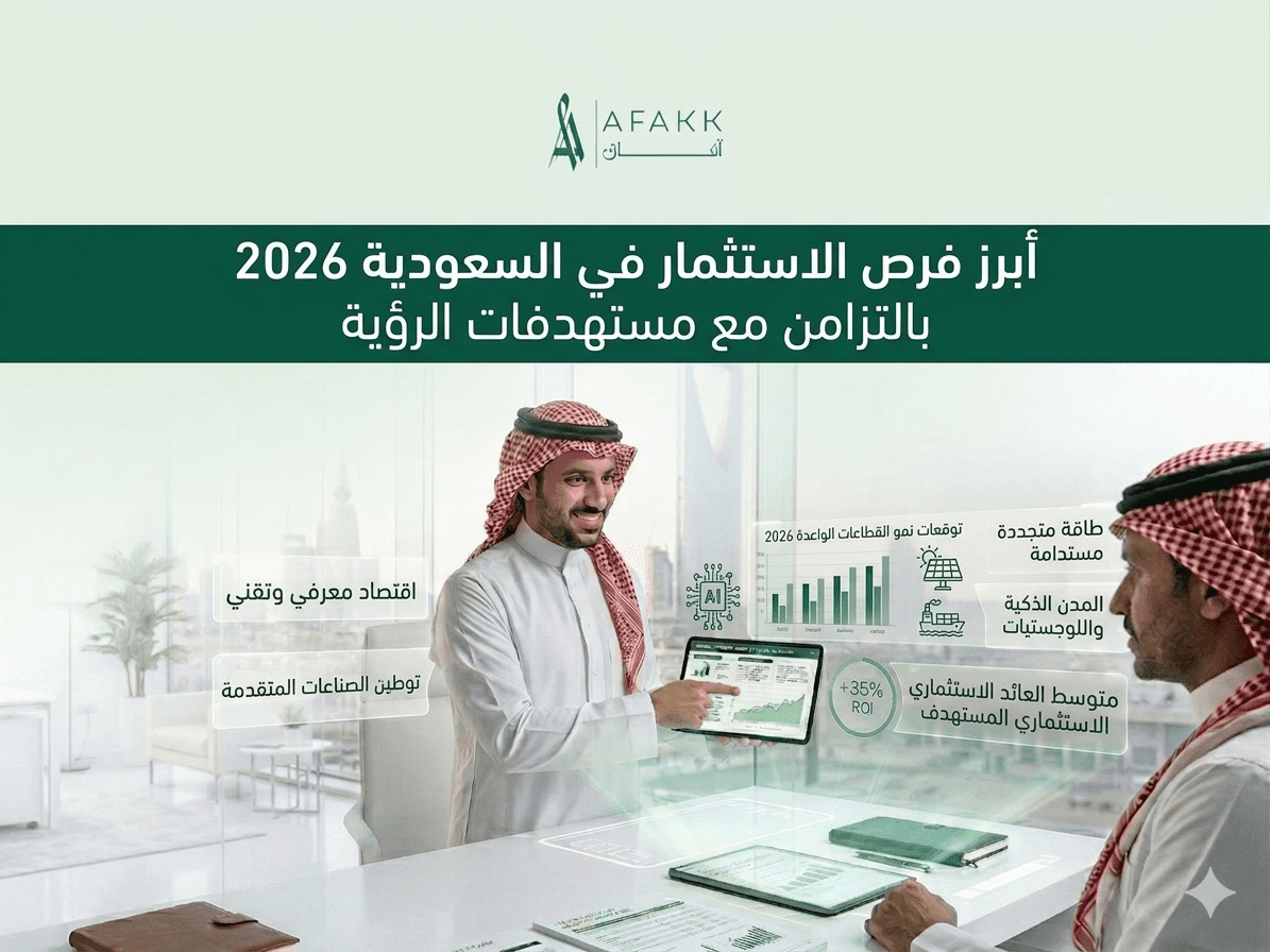 أبرز فرص الاستثمار في السعودية 2026 بالتزامن مع مستهدفات الرؤية