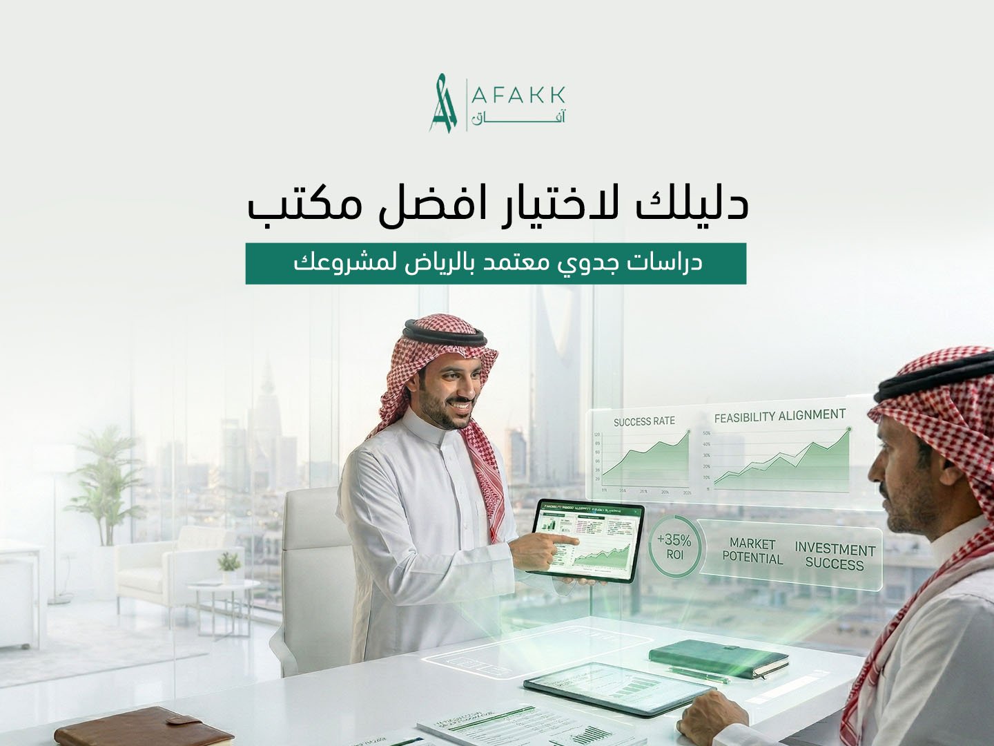 دليلك لاختيار أفضل مكتب دراسات جدوى معتمد بالرياض لمشروعك