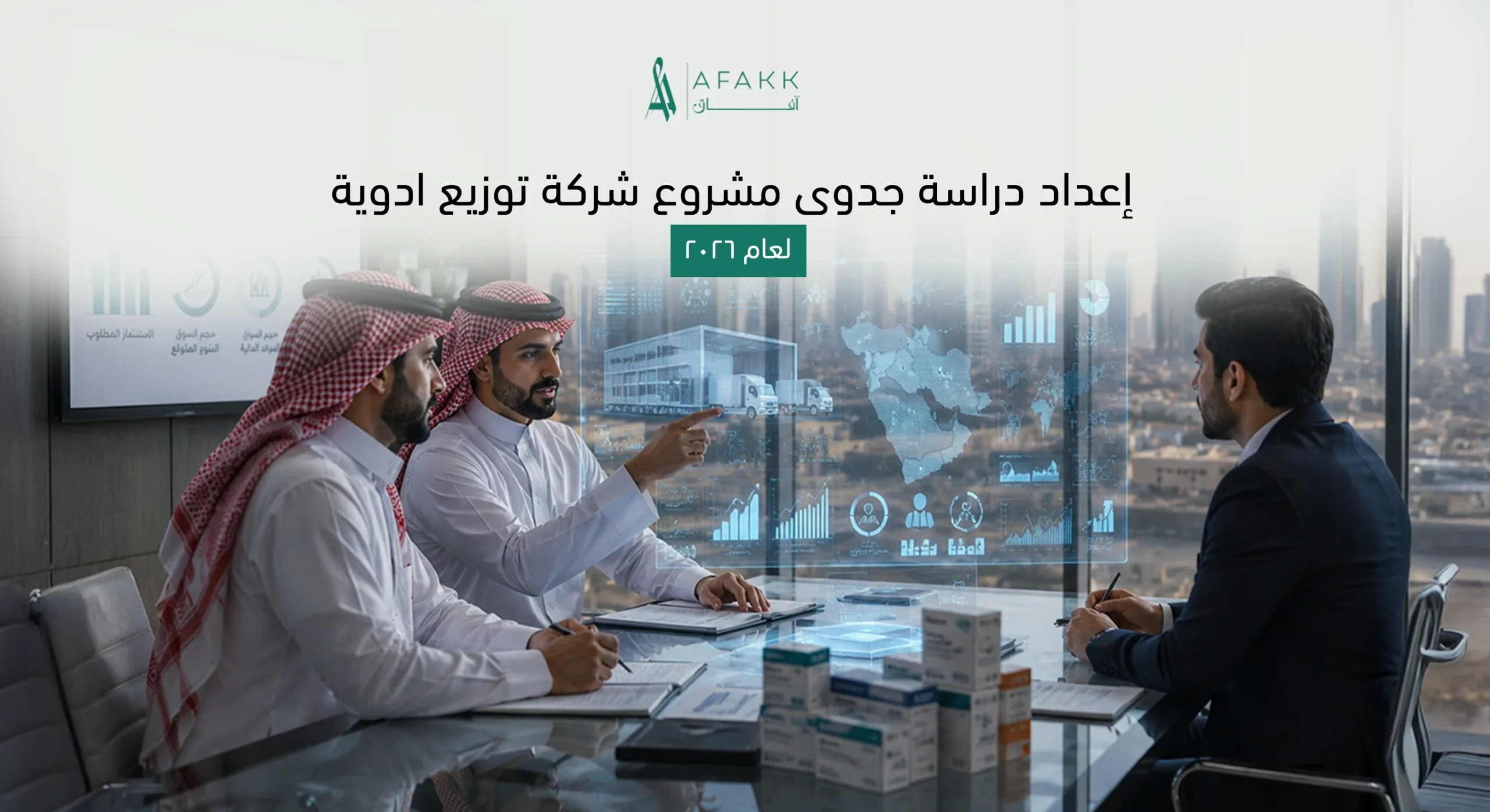 دراسة جدوى شركة توزيع ادوية معتمدة في السعودية وتقدير التكاليف والأرباح