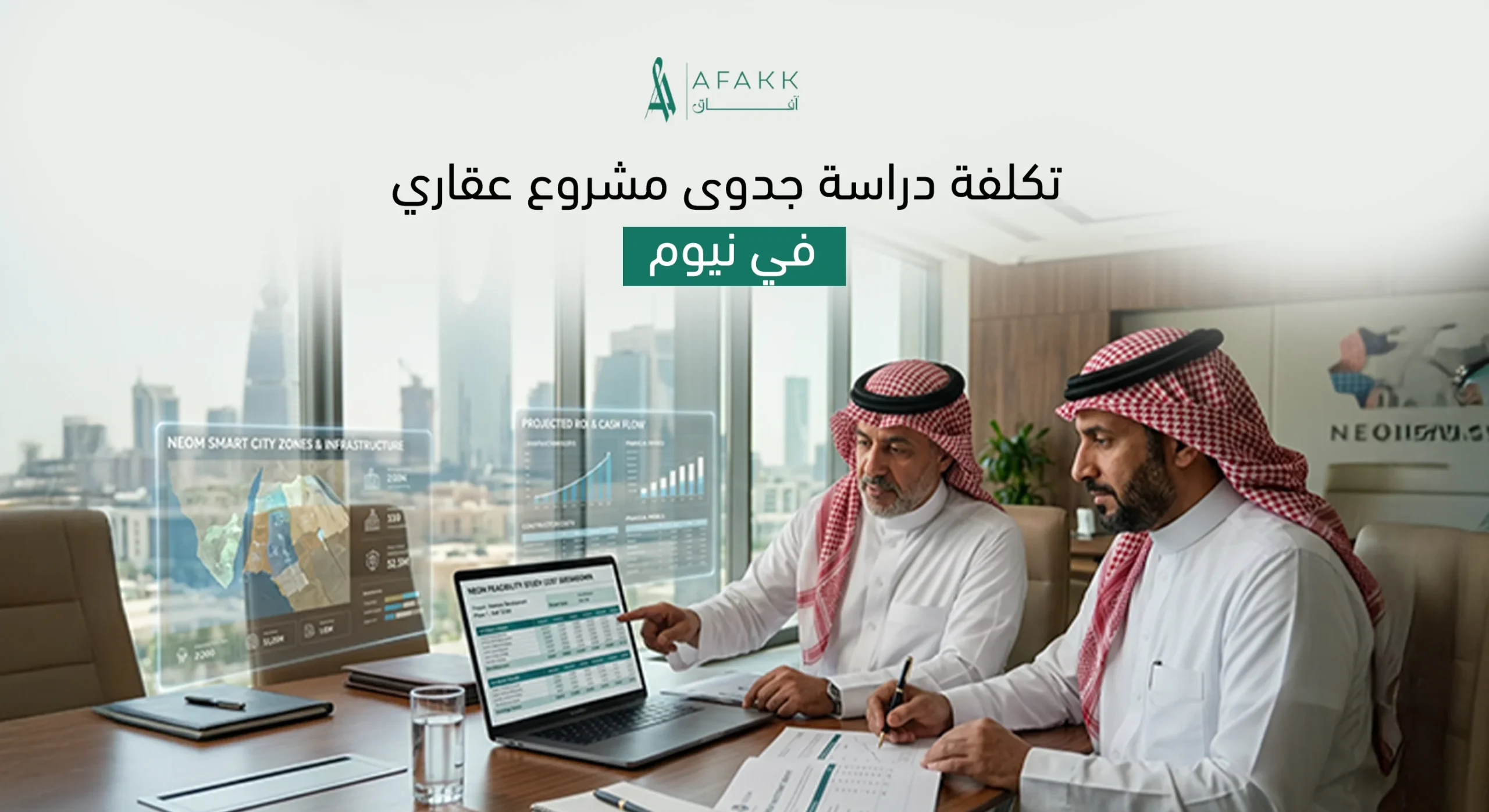 تكلفة دراسة جدوى مشروع عقاري في نيوم - شركة آفاق