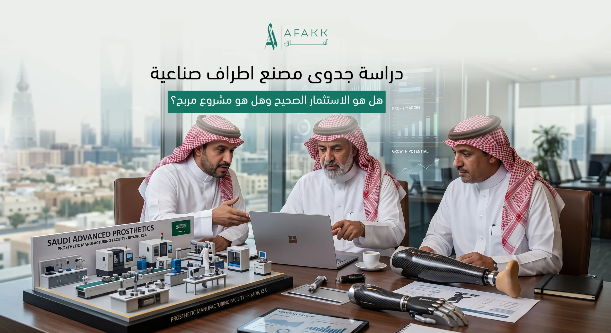 دراسة جدوى مصنع اطراف صناعية وتجهيز خطوط الإنتاج من آفاق بالسعودية